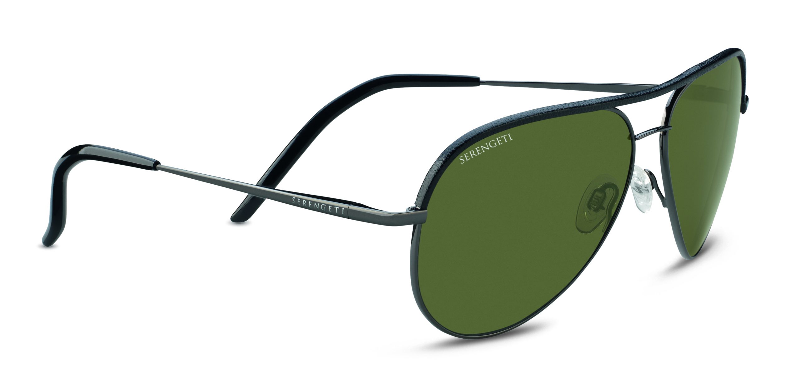 8548-CARRARA LEATHER - Shiny Gunmmetal Black leather - Polarized 555nm - RIGHTSIDE